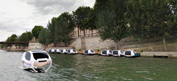 Eingesetzt werden sollen die Sea Bubbles als Wassertaxis auf der Seine in Paris. (Bild: Sea Bubbles)