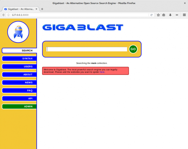 Gigablast freier Suchindex mit Skalierungspotenzial Howto Goodbye