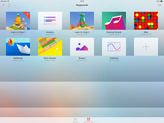 Alternativ kann auch ein bereits erstelltes Projekt aufgerufen werden. (Screenshot: Alexander Merz/Golem.de)