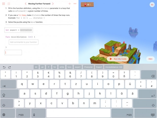 ... die eigentlich Teil der virtuellen Tastatur ist. (Screenshot: Alexander Merz/Golem.de)
