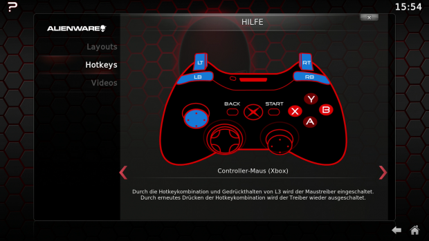 Wichtige Funktion: die Maus- und Tastatur-Emulation (Screenshot: Golem.de)