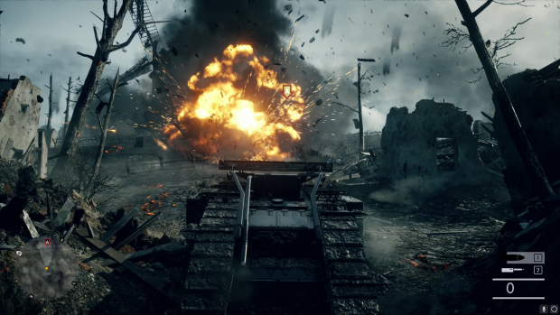 Explosionen aus Sicht eines Panzers(Screenshot: Golem.de)