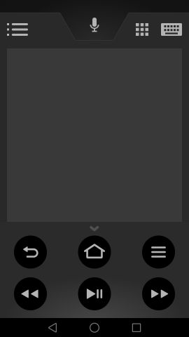 Die Fernbedienungs-App für Fire TV bietet alle Bedienknöpfe der Fire-TV-Fernbedienung. (Screenshot: Golem.de)