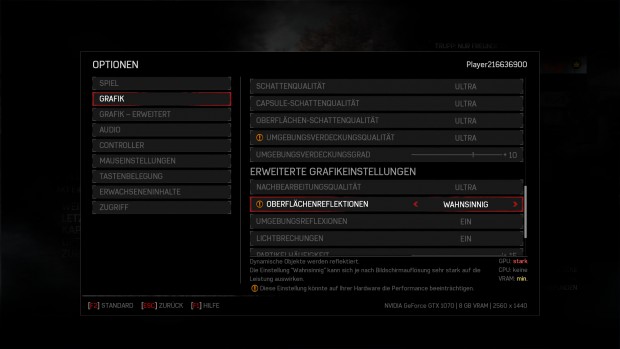 Wahnsinnige Reflektionen sehen kaum besser aus (Screenshot: Golem.de)