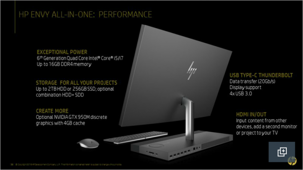 Präsentation zum Envy-27-AiO (Bild: HP)