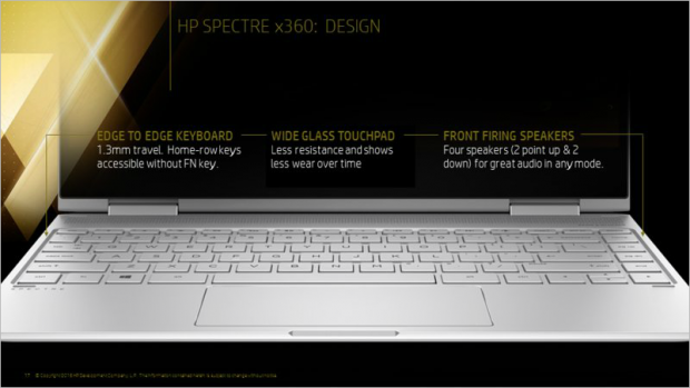 Präsentation zum Spectre x360 (Bild: HP)