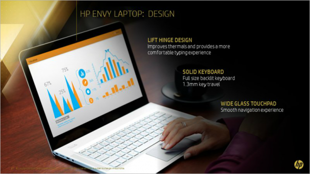 Präsentation zum Envy-13-Notebook (Bild: HP)