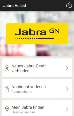 Mit der Jabra-App kann das Headset geortet werden. (Screenshot: Golem.de)