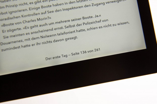 Die Lichth&ouml;fe am unteren Bildrand st&ouml;ren in der Praxis nicht. (Bild: Martin Wolf/Golem.de)