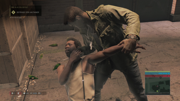 Mit nicht allzu sanftem Druck verhören wir einen Informanten. (Screenshot: Golem.de)