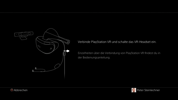 Wenn ein VR-Spiel ohne Headset gestartet wird, sieht das so aus. (Screenshot: Golem.de)