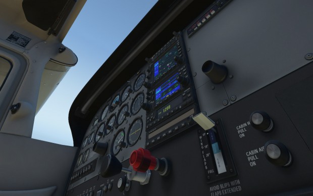 X-Plane 11 und die Cessna 172SP (Screenshot: Laminar Research)
