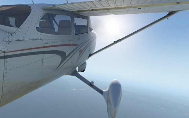 X-Plane 11 und die Cessna 172SP (Screenshot: Laminar Research)