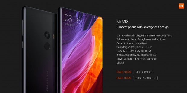 Das Mi Mix von Xiaomi (Screenshot: Golem.de)