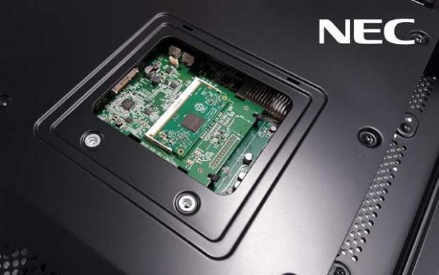 Raspberry Pi im Monitor (Bild: NEC Display Solutions)