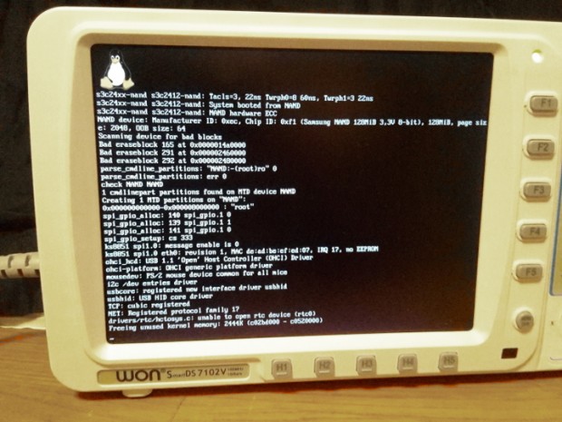 Linux läuft! (Foto: Christer Weinigel)