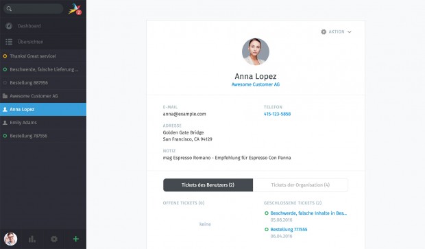 Die Helpdesk-Anwendung von Zammad (Bild: Zammad)