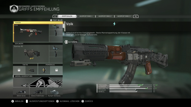 Die Ausr&uuml;stung stellt auf Wunsch der Waffenmeister zusammen. (Screenshot: Golem.de)