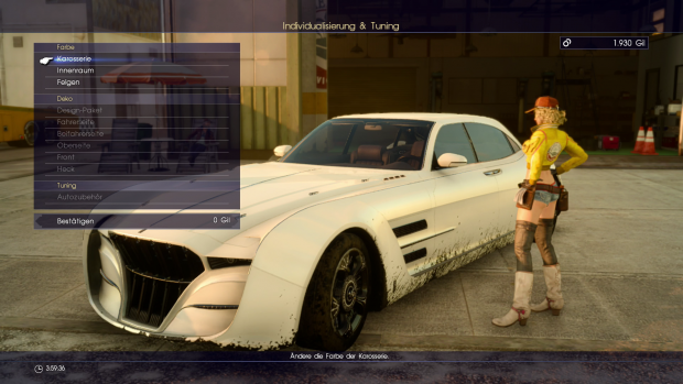 Der Spieler kann Farbe und weitere Details der Staatskarosse &auml;ndern. (Screenshot: Golem.de)