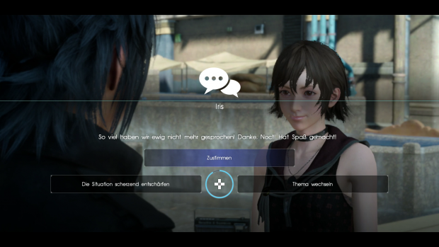 Ab und zu kann der Spieler zwischen mehreren Antworten w&auml;hlen. (Screenshot: Golem.de)