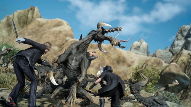 Gemeinsamer Kampf gegen ein Standardmonster. (Screenshot: Golem.de)