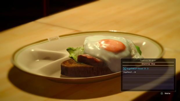Das Sammeln von Rezepten f&uuml;r st&auml;rkende Mahlzeiten ist wichtig. (Screenshot: Golem.de)