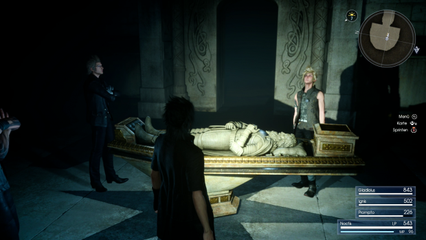 An einem der 13 mysteri&ouml;sen K&ouml;nigsgr&auml;ber... (Screenshot: Golem.de)