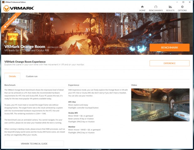 VRMark Orange Room (Screenshot: Marc Sauter/Golem.de)