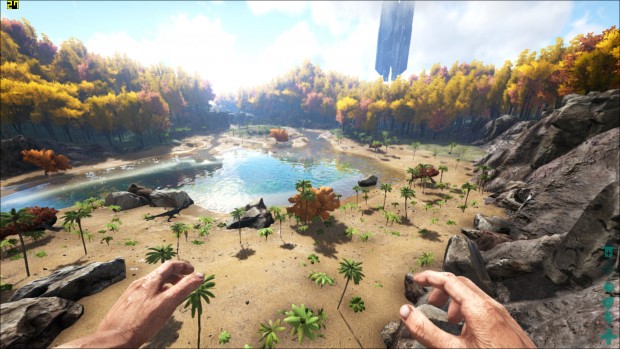 Ark Survival Evolved, 1080p, Medium, FXAA (Screenshot: Marc Sauter/Golem.de)