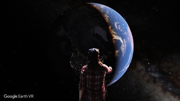 Earth VR auf dem HTC Vive in Aktion (Bild: Steam/Google)