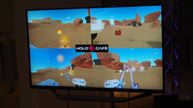 In der auf Unity und Photon basierenden Holo Arena wehren vier Spieler gemeinsam auftauchende Gegnerwellen ab. (Quelle: Medienagentur Plassma)