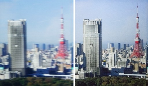Die Bilder sollen Motion-Blur bei unterschiedlichen Latenzen demonstrieren. (Bild: Japan Display)