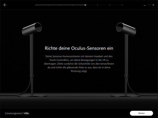 In der Standardeinrichtung werden zwei Sensoren verwendet. (Screenshot: Golem.de)