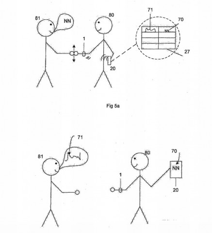 Die Funktionsweise des Armbandes und gleichzeitig die beste Patentzeichnung aller Zeiten. (Bild: Sony/USPTO)