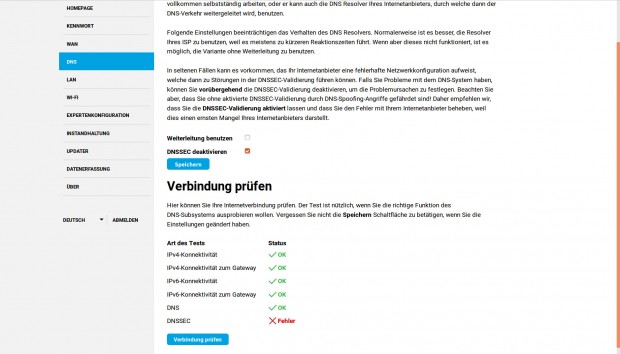 Standardm&auml;&szlig;ig verwendet der Turris Omnia DNSSEC. Das l&auml;sst sich auch ausschalten.