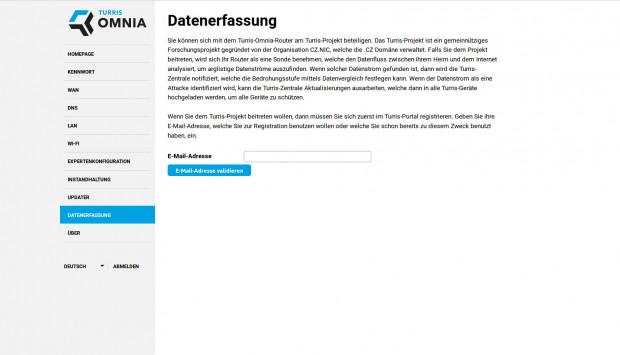 Der Netzwerkverkehr wird vom Turris-Projekt analysiert. Die Datenerfassung soll die Firewall verbessern und so etwa den Missbrauch durch Botnetze verhindern. 