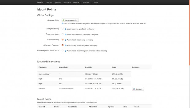 Angeschlossene Datentr&auml;ger &uuml;ber USB oder mSATA k&ouml;nnen in das System eingebunden werden.
