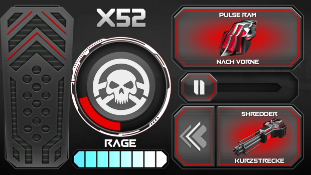 Die Steuerung f&uuml;r einen Truck mit prominenter Rage-Ladeanzeige (Bild: Alexander Merz/Golem.de)