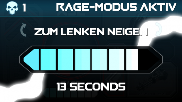 Im Rage-Modus k&ouml;nnen wir nur noch lenken. (Bild: Alexander Merz/Golem.de)