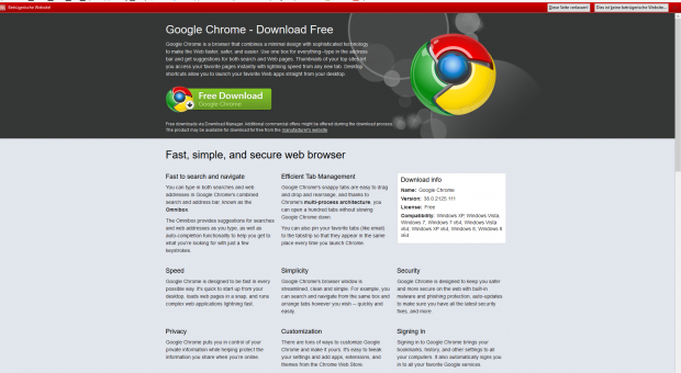 Die betrügerische Seite (Screenshot: Golem.de)