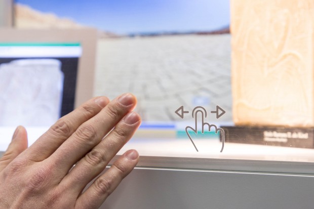 Die Benutzungshinweise sind sehr dezent. (Bild: Martin Wolf/Golem.de)