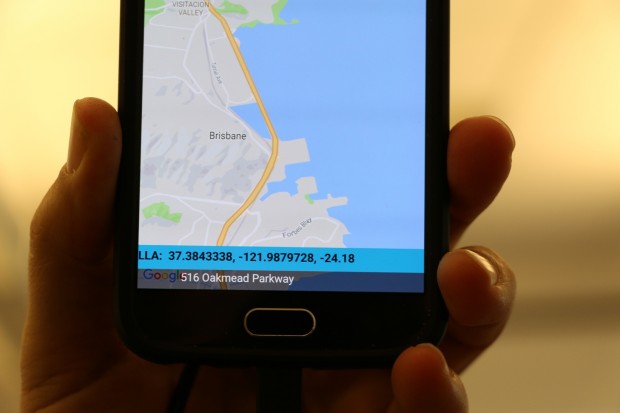 ... durch das Heben und Senken des Gerätes verändert (-24,18 Meter). (Foto: Friedhelm Greis/Golem.de)