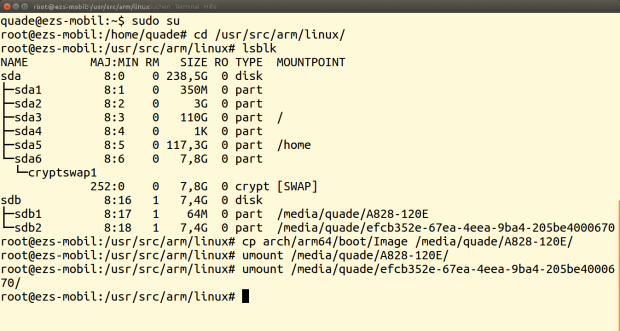 Die Variante f&uuml;r Ungeduldige: Einfach neuen Kernel kopieren und fertig.