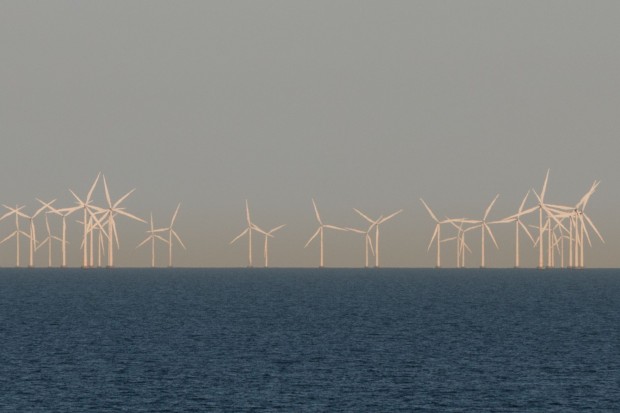 ... Energie aus einem Offshore-Windpark, hier vor D&auml;nemark. (Foto: Werner Pluta/Golem.de)