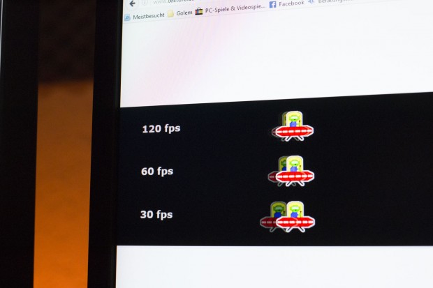 Objekte wirken im ULMB-Modus zwar deutlich sch&auml;rfer in Bewegung, ziehen aber leichte Schatten hinter sich. (Foto: Michael Wieczorek)