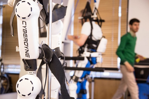 Entwickelt wurde HAL von dem japanischen Unternehmen Cyberdyne. (Foto: Martin Wolf/Golem.de)