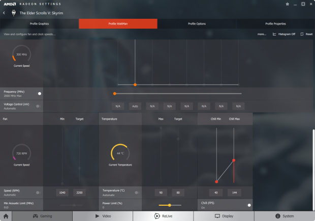 Radeon Chill wird im Wattman eingeschaltet (Bild: AMD)