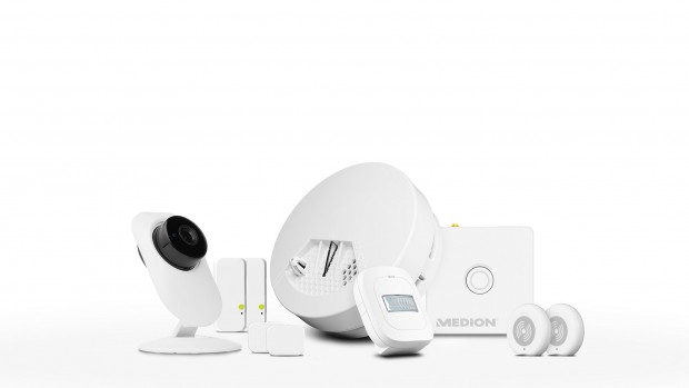 Das Sicherheitsset von Medions Smart-Home-System (Bild: Medion)