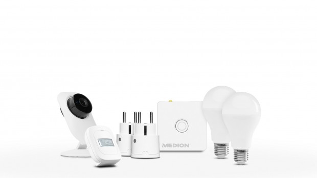 Das Komfort-Set von Medions Smart-Home-System (Bild: Medion)