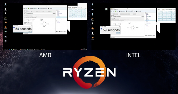 Bei Handbrake rendert Ryzen ein paar Sekunden flotter (Screenshot: Golem.de)
